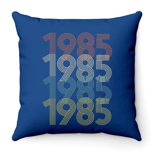 Vintage 1985 36th Birthday Throw Pillow