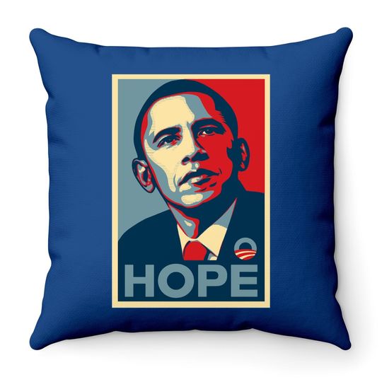 Barack Obama Hopes Throw Pillow
