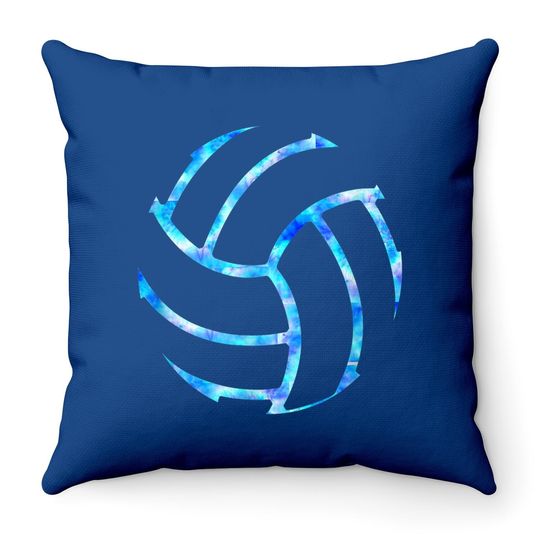 Volleyball Stuff Attire Tie Dye Throw Pillow