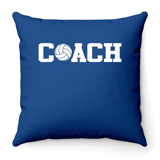 Volleyball Coach Throw Pillow