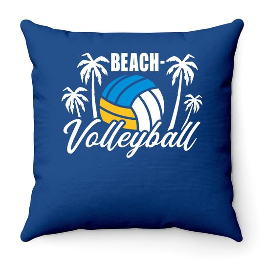 Beach Volleyball Throw Pillow