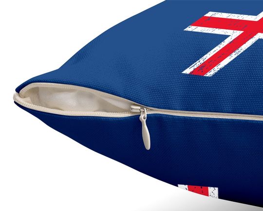 Iceland Flag Throw Pillow