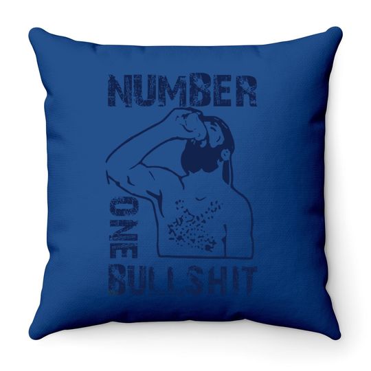 Number One Bullsh Stop He Is A Legend Throw Pillow