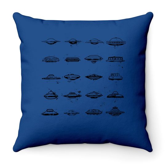 Vintage Ufo Crafts Premium Throw Pillow
