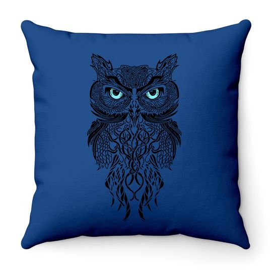 Great For Owl Art Throw Pillow