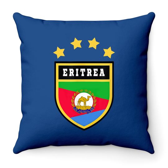 Eritrea Coat Of Arms Souvenir Gift Throw Pillow