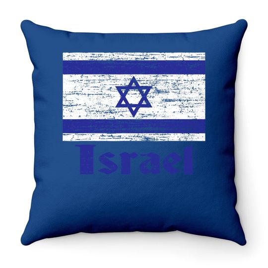 Flag Of Israel Throw Pillow