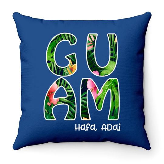 Guam Flowers - Hafa Adai Throw Pillow