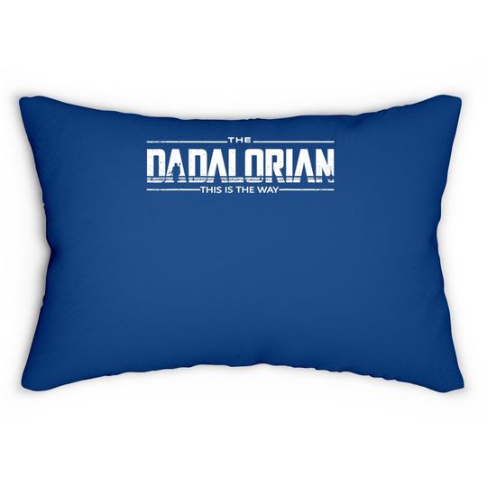 Funny Dadalorian, Humor Dadalorian, Classic Dadalorian Lumbar Pillow