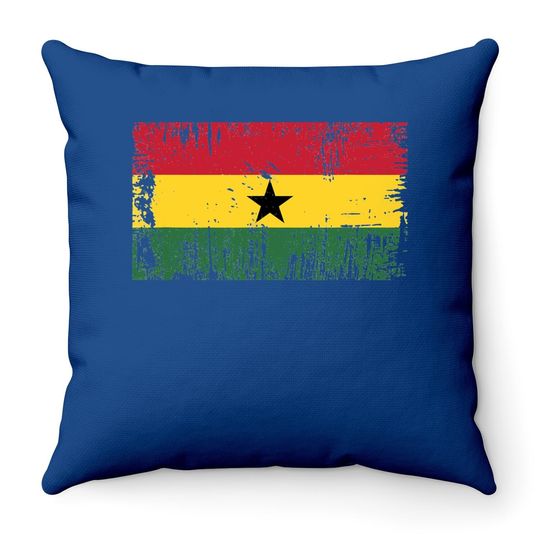 Ghana Ghanaian Flag Gift Football Throw Pillow