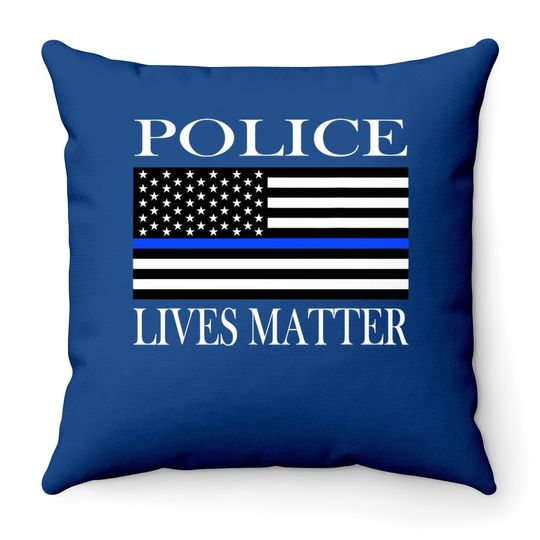 Police Lives Matter Throw Pillow