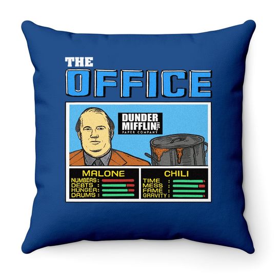 The-office-jam-kevin-and-chili-the-office-malone-and-chili Throw Pillow