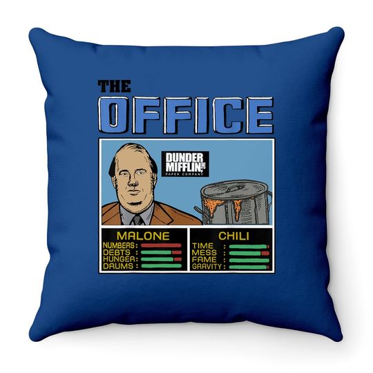 The-office-jam-kevin-and-chili-the-office-malone-and-chili Throw Pillow