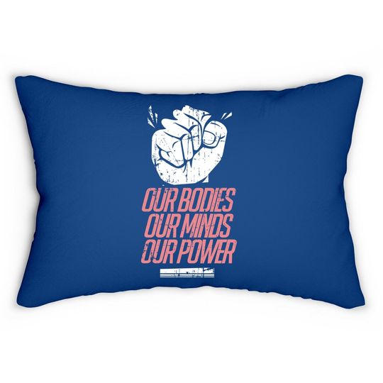Feminist Lumbar Pillow - Power Rights Support March Gifts