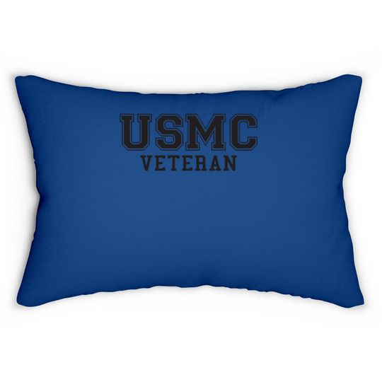 Usmc Veteran Athletic Logo Marines Short Sleeve Lumbar Pillow