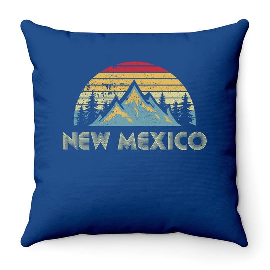New Mexico Mountains Nature Hiking Throw Pillow