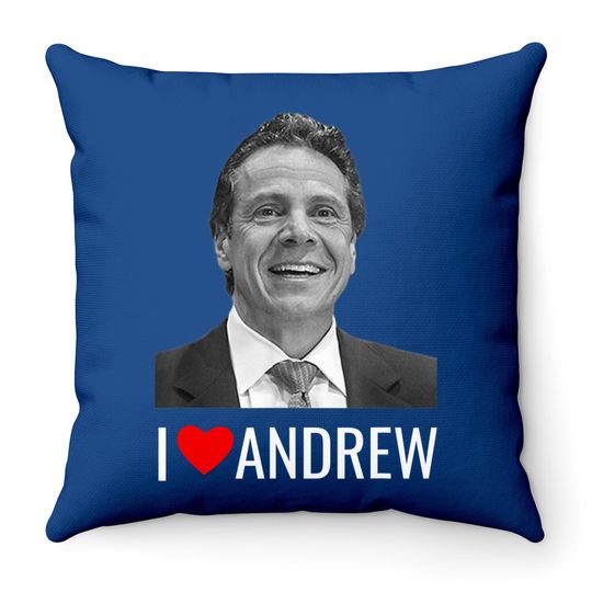 I Love Andrew Cuomo New York Governor Cuomo Throw Pillow