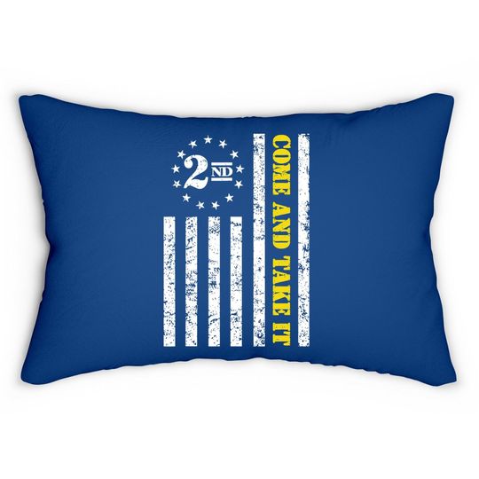 2nd Amendment Betsy Ross Flag 2a Libertarian Republican Lumbar Pillow