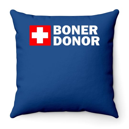 Boner Donor - Funny Halloween Costume Idea Throw Pillow
