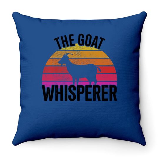 The Goat Whisperer Gift People Throw Pillow