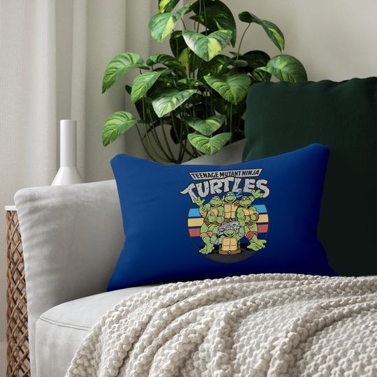 Teenage Mutant Ninja Turtles Retro Spot Logo Lumbar Pillow-lumbar Pillow