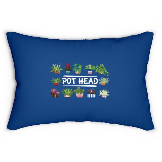 Gardening Potted Plant Pot Head Lumbar Pillow