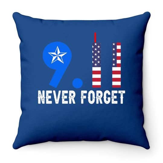 Never Forget 9/11 20th Anniversary Patriot Day 2021 Throw Pillow