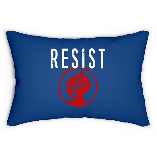 Resist Fist Be Part Of The Resistance Lumbar Pillow