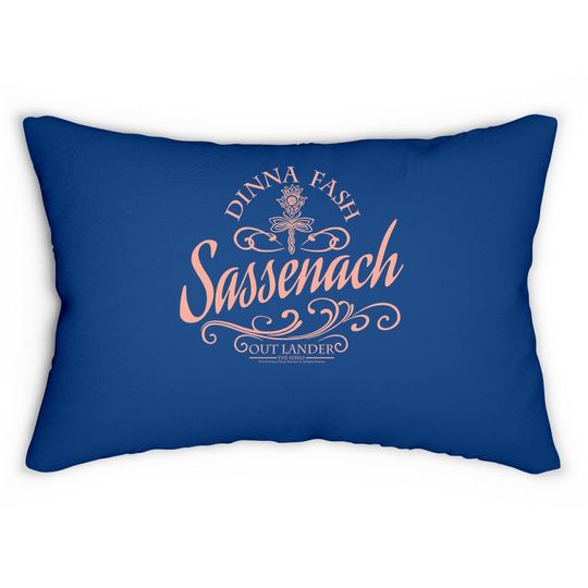 Outlander Dinna Fash Sassenach Lumbar Pillow