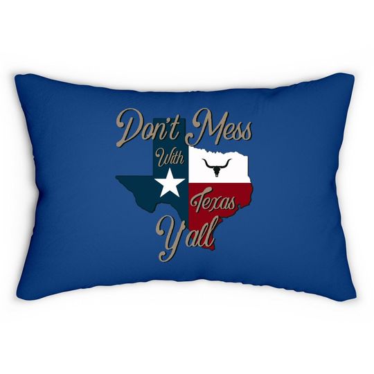Don't Mess With Vintage Texas Lumbar Pillow