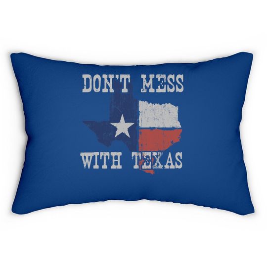 Don't Mess With Vintage Texas Lumbar Pillow