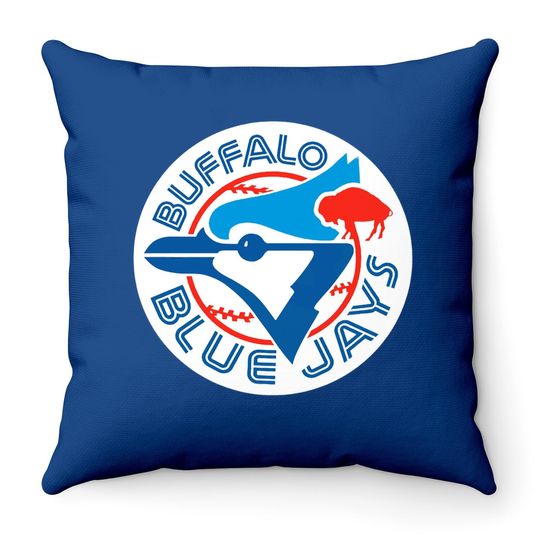 Buffalos Blue Jay Premium Throw Pillow