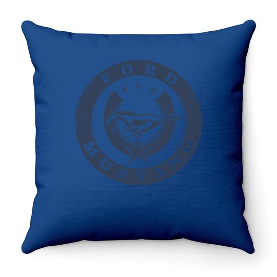 Ford Mustang Lucky Pony Throw Pillow