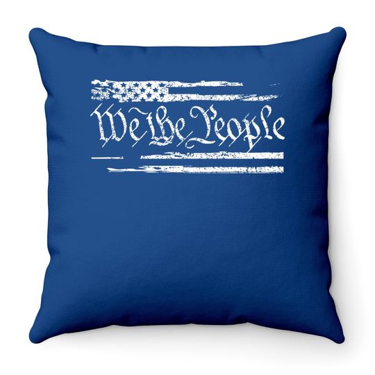 We The People United States Constitution Pro-america Throw Pillow