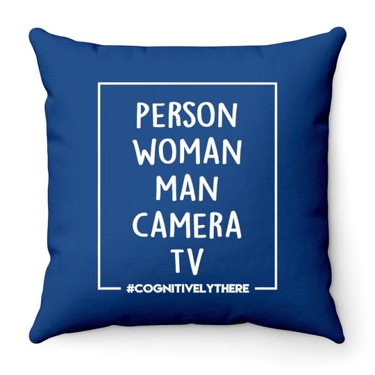 Logopop Person Woman Man Camera Tv Throw Pillow