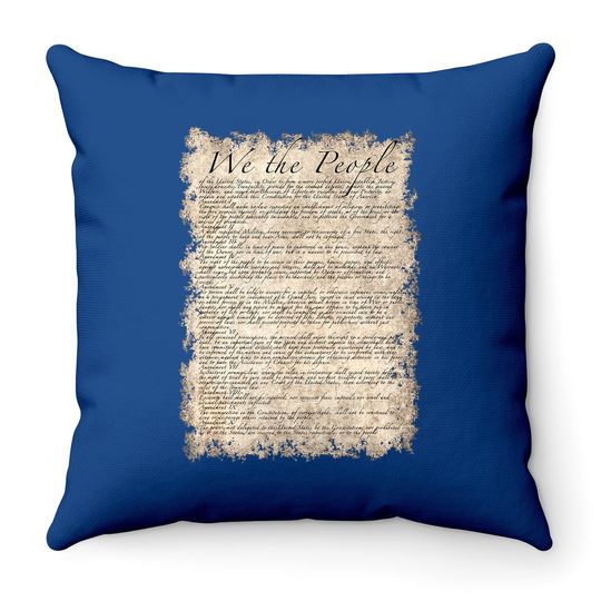 Bill Of Rights Us Constitution Throw Pillow