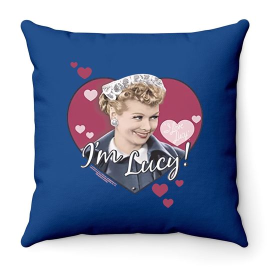 I Love Lucy 50's Tv Series I'm Lucy Adult Throw Pillow