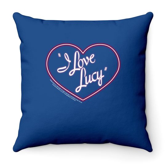 I Love Lucy Throw Pillow