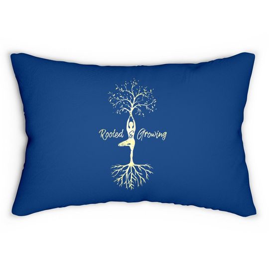Yoga Saying Yoga Tree Of Life Lumbar Pillow