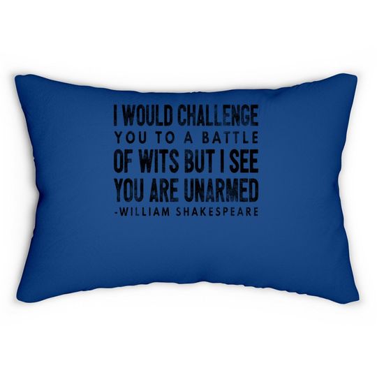 Shakespeare Quote Lumbar Pillow