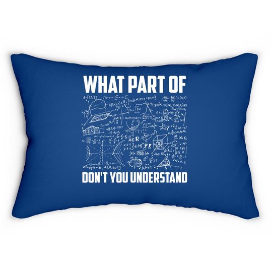 Math What Part Of Don't You Understand Lumbar Pillow