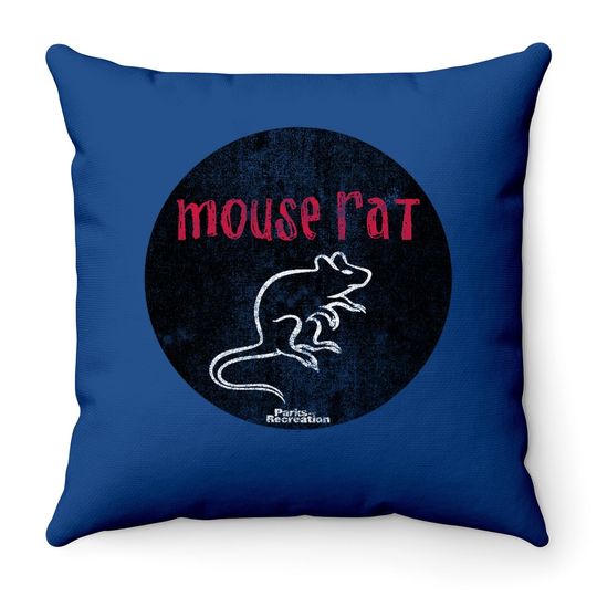 The Mouse Rat Distressed Throw Pillow