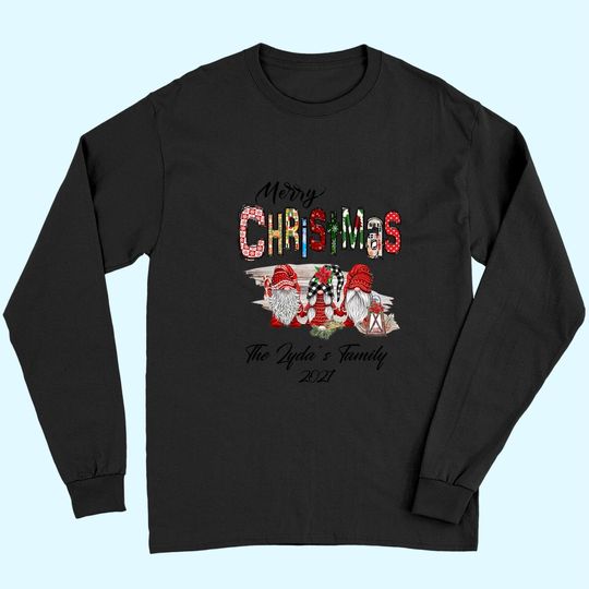 Merry Christmas Personalized Family Long Sleeves