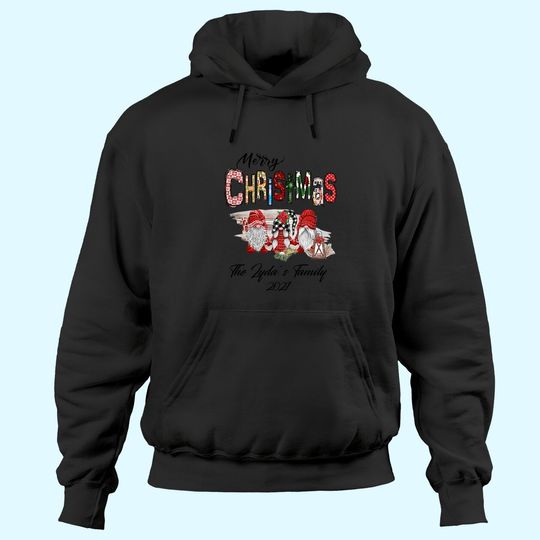 Merry Christmas Personalized Family Hoodies