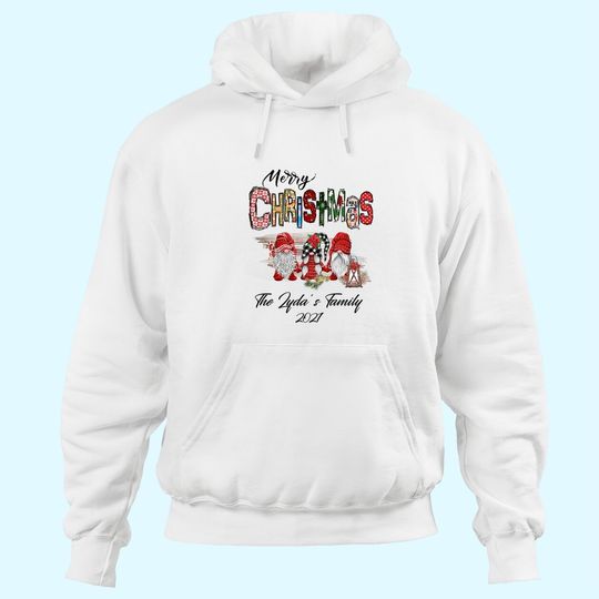 Merry Christmas Personalized Family Hoodies