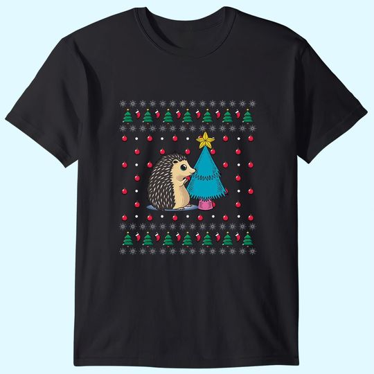 Hedgehog Ugly Christmas Classic T-Shirts