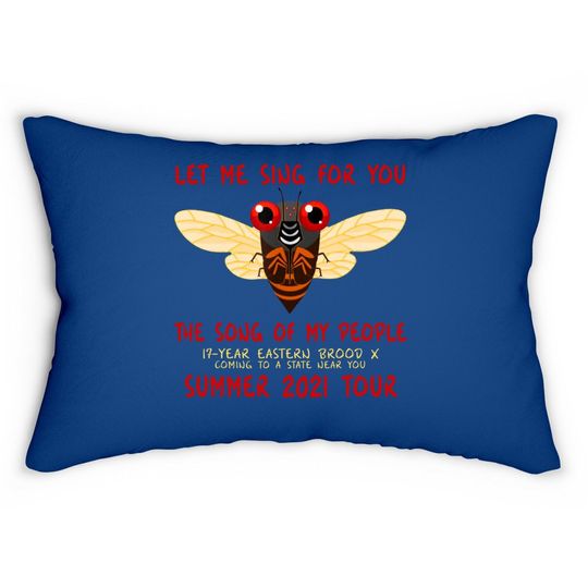 Brood X Cicada Mandala Summer 2021 Lumbar Pillow