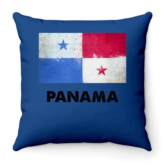Panama Flag Throw Pillow