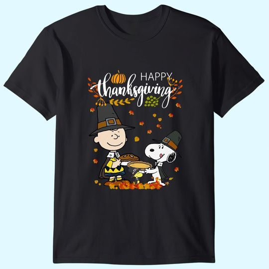 Charlie Brown Snoopy Happy Thanksgiving T-Shirts