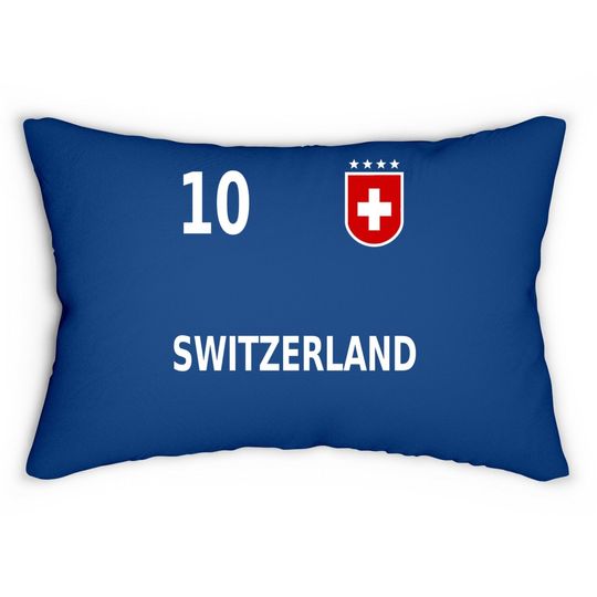 Switzerland Suisse Swiss Soccer Jersey 2020 Lumbar Pillow